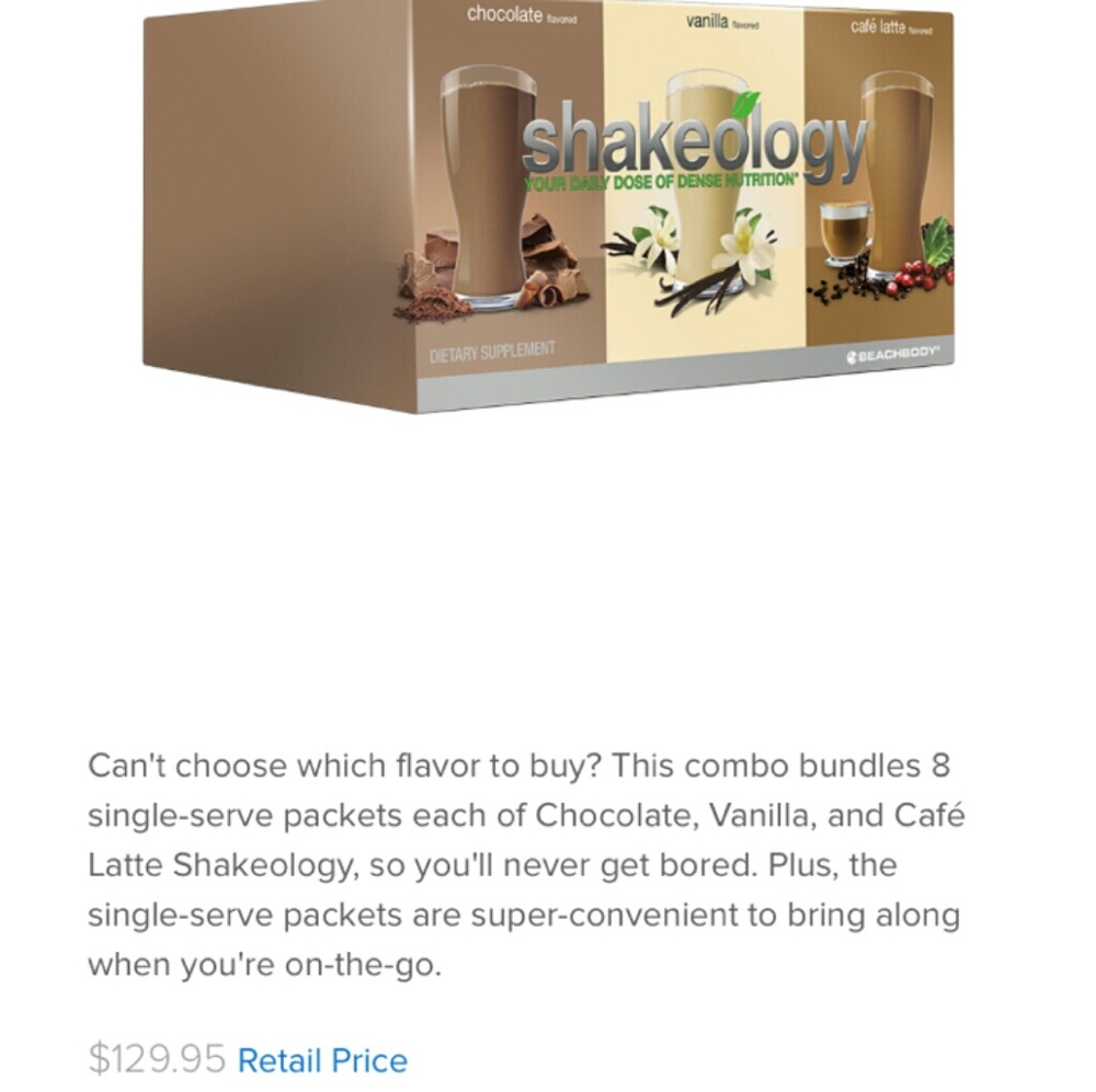 New Shakeology barista box cafe latte EXP 3/18